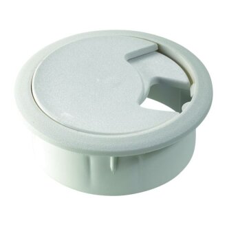 Kabeldurchlass 60mm x 26 mm Kunststoff weiß B-Ware leicht vergilbt