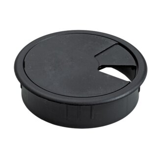 Hettich Kabeldurchlass, Ø 80mm, schwarz