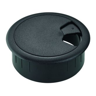 Kabeldurchlass schwarz 60mm