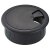HETTICH Kabeldurchlass 60mm x 26 mm Kunststoff schwarz