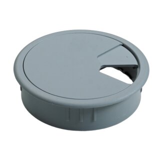 Hettich Kabeldurchlass Ø 80 x 26 mm, Kunststoff, grau