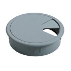 Hettich Kabeldurchlass Ø 80 x 26 mm, Kunststoff, grau