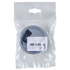 Kabeldurchlass 60mm x 26 mm Kunststoff grau