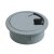 Hettich Kabeldurchlass, Ø 60 x 26 mm, Kunststoff, grau
