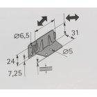 Mittelbalkenverbinder für Doppelbetten, 38,5 x 69 x...