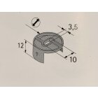 HETTICH Excenter Verbinder Rastex, 25/12mm, 8 Stück