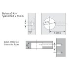 HETTICH Excenter Verbinder Rastex, 25/12mm, 8 Stück