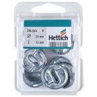 HETTICH Excenter Verbinder Rastex, 25/12mm, 8 Stück