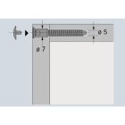 HETTICH Verbindungsschraube 6,3 x 50mm verzinkt, 16...