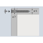 Verbindungsschraube 6,3 x 50mm verzinkt, 16 Stück