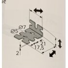 HETTICH Eurowinkel System 32, 25 x 40 x 50 x 2 mm, Stahl...