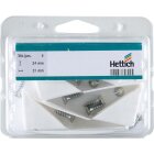 HETTICH Universal Eckverbinder, 31 x 31 x 24mm, weiß, 4 Stück