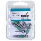 HETTICH Verbindungsbeschlag Rastex, 12/20 mm, 4 Stück