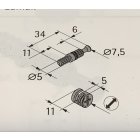 Verbindungsbeschlag 12/20mm Rastex  4 Stück