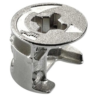HETTICH Verbindungsbeschlag Rastex 15, 15 x 11,5 mm, Zinkdruckguss,  8 Stück