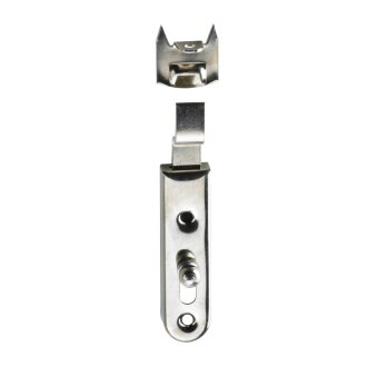 HETTICH Möbelriegel 13 x 50mm gekröpft vernickelt 2 Stück