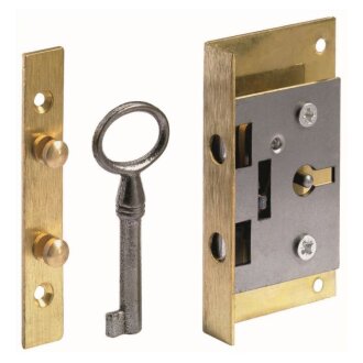 HETTICH Klappenschloss, 28mm, vermessingt