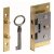 HETTICH Klappenschloss, 28mm, vermessingt