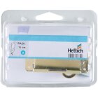 HETTICH Aufschraubschloss, 31 x 75 x 10 mm, vermessingt