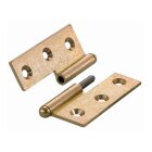 Hettich Möbelband rechts, 50 x 40mm, Messing matt, 2...