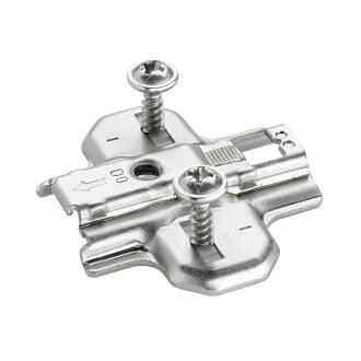 Hettich Kreuzmontageplatte für 35 mm Topfscharnier, 2 Stück