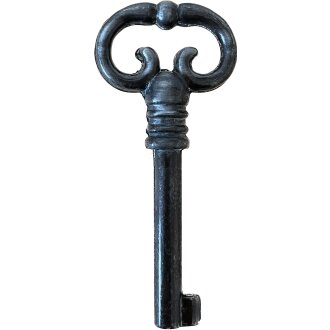 Hettich Buntbart-Schlüssel, 75 x 4 mm, Stahl antik