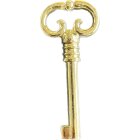 Hettich Buntbart-Schlüssel, 75 x 4 mm, Stahl vermessingt