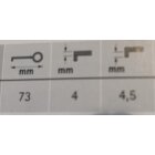 Hettich Buntbart-Schlüssel, 75 x 4 mm, Stahl vermessingt