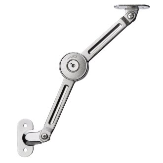 HETTICH Klappenstütze "Flexi" mit stufenloser Anpassung der Einrastposition, Öffnungswinkel 80° - 100°