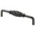 HETTICH Möbelgriff, Zinkdruckguss brüniert, silberfarben, BA 128mm