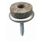 HETTICH Parkettgleiter zum Anschrauben, 20 mm, Metall