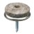 HETTICH Parkettgleiter zum Anschrauben, Ø 28 x 26mm, Filz/Stahl vernickelt