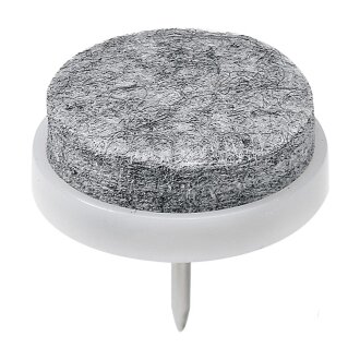 HETTICH Filzgleiter zum Nageln, Ø 24mm, weiß