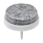 HETTICH Filzgleiter zum Nageln, Ø 24mm, weiß