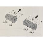 HETTICH Direktbefestigungsschraube, Ø 6,3 x 10,5 mm, Stahl verzinkt, 20 Stück