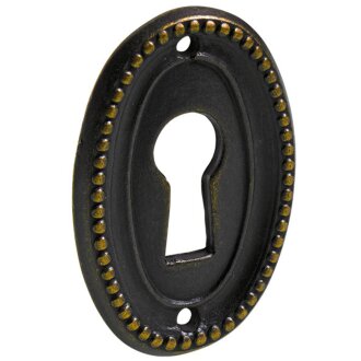 Hettich Schlüsselschild, 37 x 25 x 2 mm, Stahl brüniert