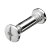 HETTICH Verbindungsschraube M6, 36-50mm, vernickelt, 4 Stück