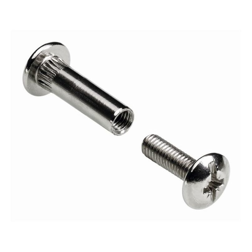 Verbindungsschraube M6 30-42mm vernickelt 4 Stück, 1,78 €