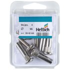 HETTICH Verbindungsschraube M6 30-42mm vernickelt 4...