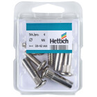 Verbindungsschraube M6 30-42mm vernickelt 4 Stück
