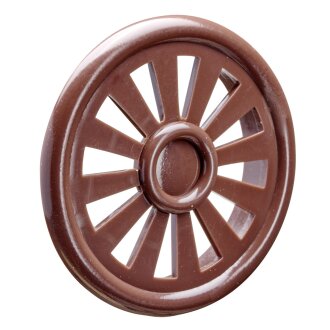 Hettich Lüftungsgitter, rund, Ø 40 mm, Kunststoff, braun, 4 Stück