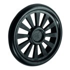 Lüftungsgitter Ø40mm Kunststoff schwarz