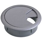 HETTICH Kabeldurchlass, Ø 60mm, silbergrau