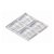 HETTICH Anschlagpuffer, 13 x 13 x 3 mm, selbstklebend, transparent, 12 Stück