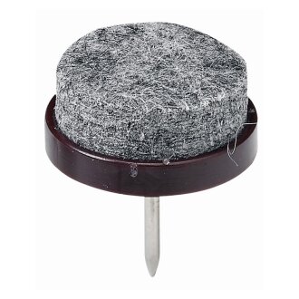 Hettich Filzgleiter zum Nageln, 20 mm, braun, 32 Stück