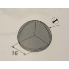 HETTICH Eckenpuffer, Ø 25 mm, rund, braun, selbstklebend, 4 Stück