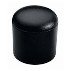 Fußkappe 18 mm rund, Kunststoff schwarz