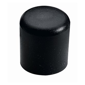 Fußkappe 16 mm rund, Kunststoff schwarz