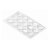 HETTICH Anschlagpuffer, 8 x 2,5 mm, rund, Kunststoff, transparent 30 Stück