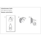 Hettich Wandpuffer, Ø 60mm, braun, Kunststoff, 2 Stück